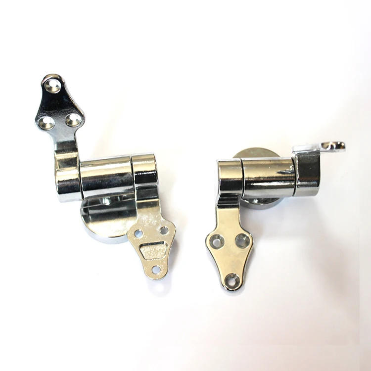 Durable Zinc Alloy Electroplate Soft Close Toilet Seat Hinge Bottom Mounted