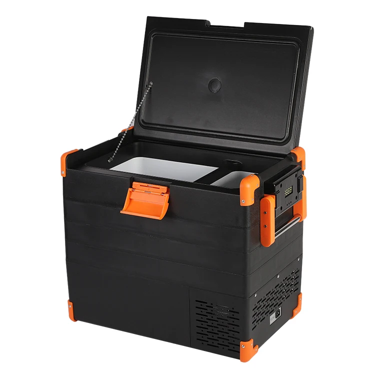 
New 52L Car Refrigerator DC 12v Car Fridge OEM Portable compressor Fridge Small Car Fridge 