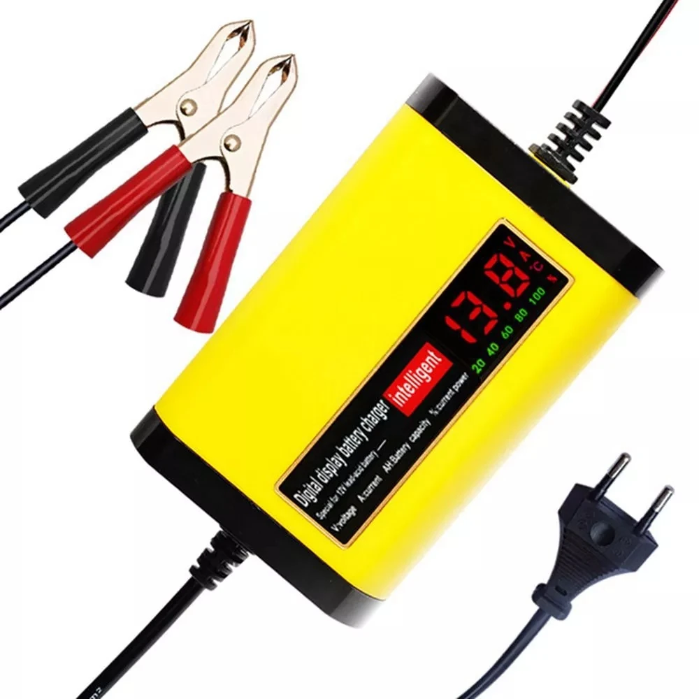 Full Automatic Car Battery Charger 2A Intelligent Fast Power Battery Chargers for Lead Acid AGM GEL