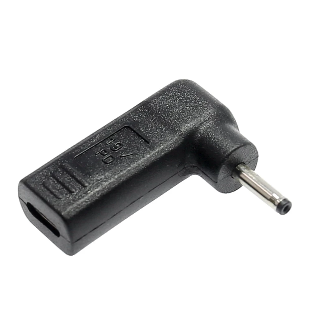 
USB Type-C Female to 3.0*1.1 mm Male 90 Degree Laptop DC Jack Converter for ASUS/ACER/SAMSUNG Ultrabook 3.0x1.1mm Plug adapter 