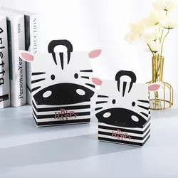 Luxury Cute Happy Giraffe Lion Cartoon Animal Shape Treat Cardboard Paper Box Food Package For Candy