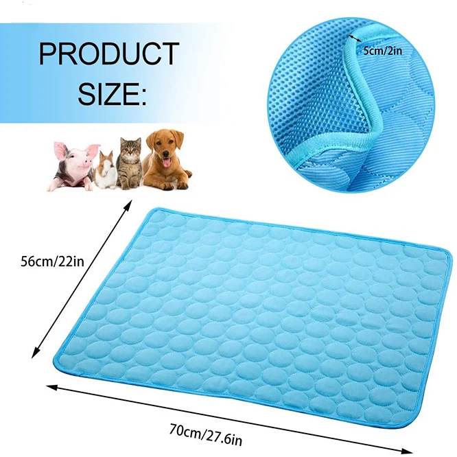 Honden koelmat High Quality Breathable Soft Dog Pet Cooling Mat Pad for Kennel Sofa Bed Floor Pet Cooling Mats Pad for Dogs