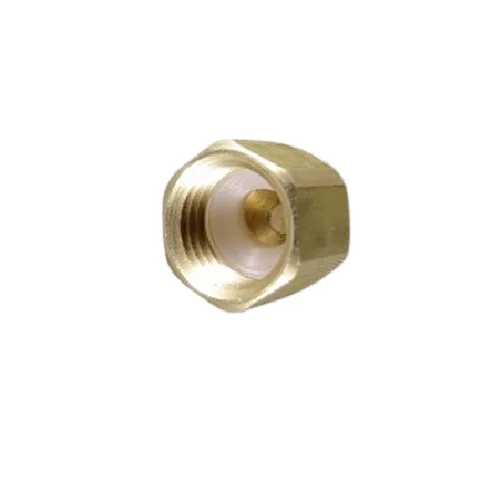 Premium Quality Corrosion resistant Brass made Cap Flare Seaf 1/4 X 1/4 Brass W/ Flare , Flare Washer used in Beverage Systems