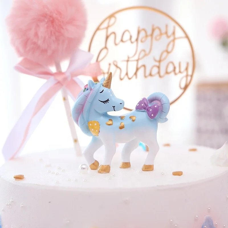 Hot Sale Birthday Cake Topper with High Quality for Wedding Decoration Wnicorn Cake Topper Cake Decoration