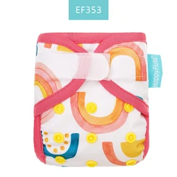 HappyFlute new print hook loop baby diaper cover waterproof newborn size cloth diaper cover