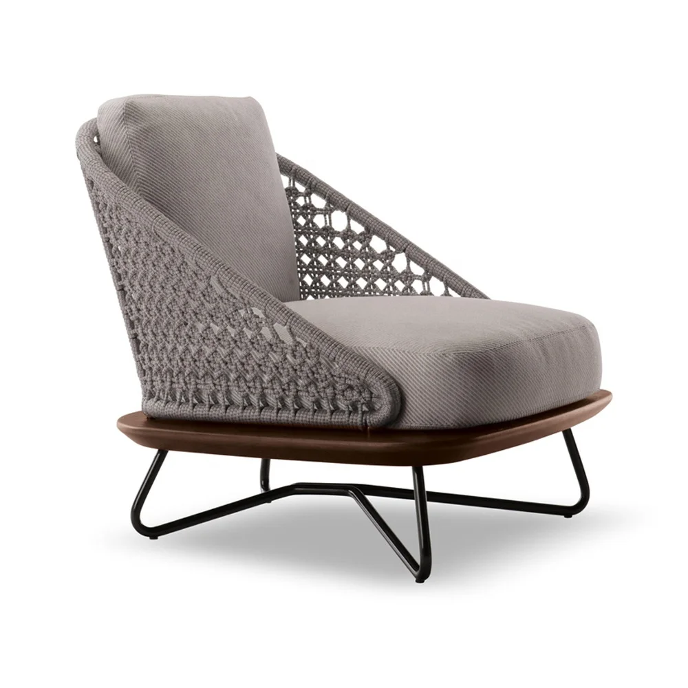 Luxury Outdoor Handmade Woven Rope Chair Garden Furniture Outdoor