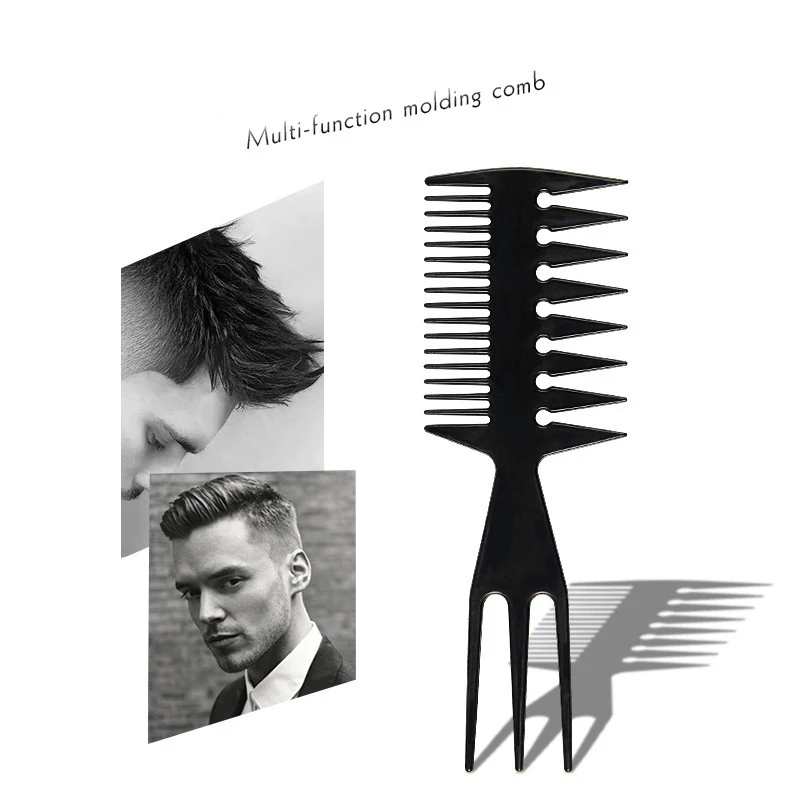 Private Label Customization Black Plastic Comb Professional Comb Men Styling Tool Barber Hair comb