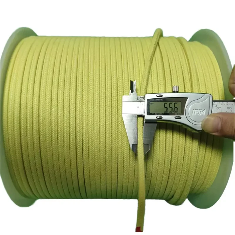 Cutting Resistant Flame Retardant Glass Tempering Furnace High Temperature Rope Aramid Roller Conveyor Rope