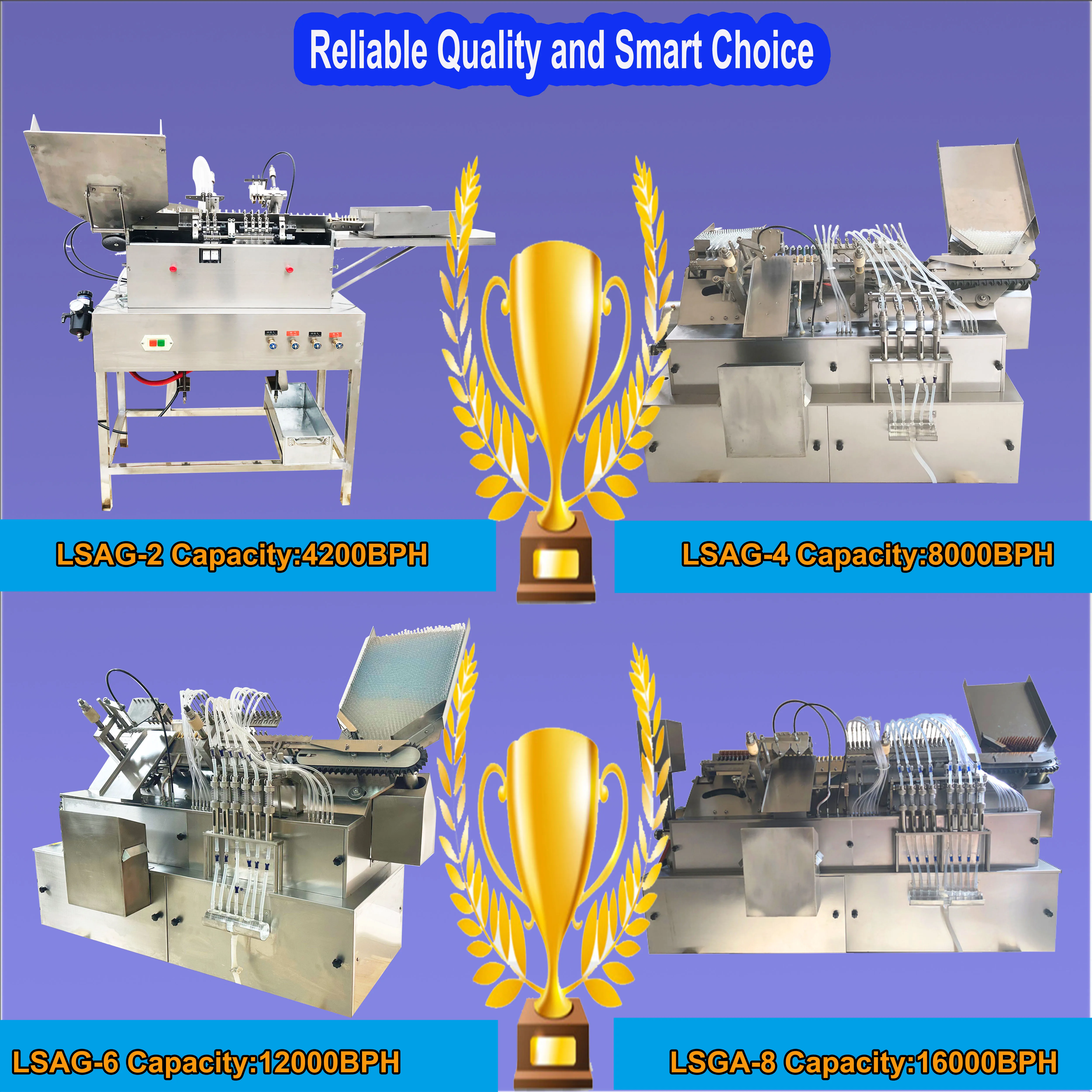 factory low cost ALG5 Automatic ampoule filling and sealing machine for liquid injection filling ampouls 1-20ml