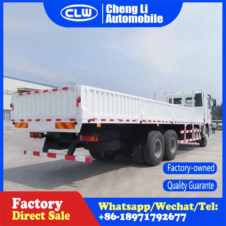 Factory Price Cargo Van Trucks 6x4 Shacman Fence Box Transport Truck