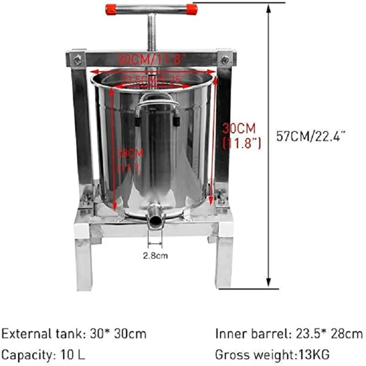 Beekeeping Tools Household Manual Mesh Honey Wax Press Machine Stainless Steel Bee Wax Presser Waxing Machine Honey Rolling Mill
