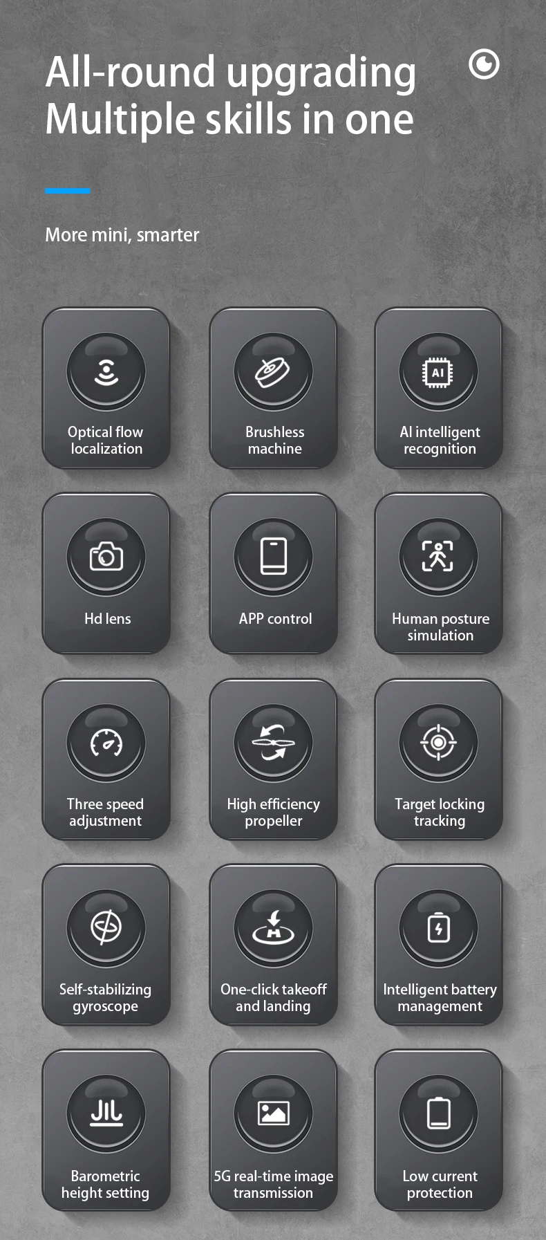 New C127AI artificial smart identification remote control aircraft helicopter with 1080p camera helicopter rc