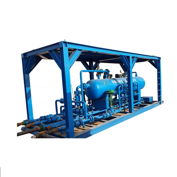 ASME skid mounted production separator three phase solid-liquid-gas separator price