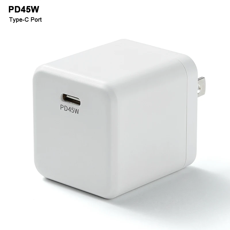 Cargador PD 45W GaN carga rápida tipo c para Phone portátil iPad