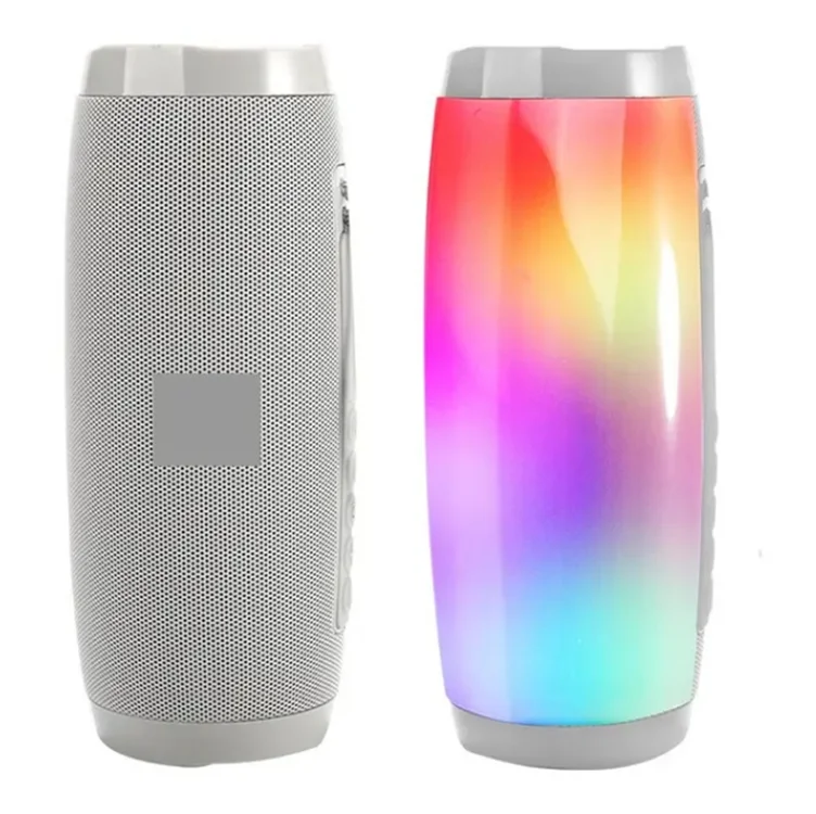 New BT Wireless active big Column Box Waterproof Portable Outdoor super Bass TF FM Radio Speaker With LED Light TG157