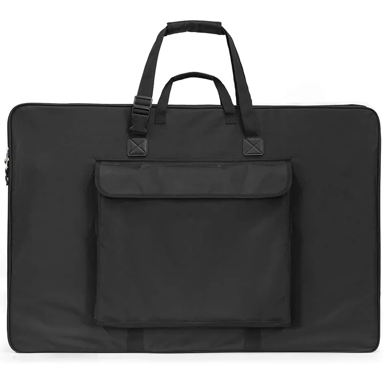 Waterproof Nylon Artist Carrying Art Portfolio Bag Soft Sided with Shoulder Strap, Storage Case for Artwork Sketch Drawing