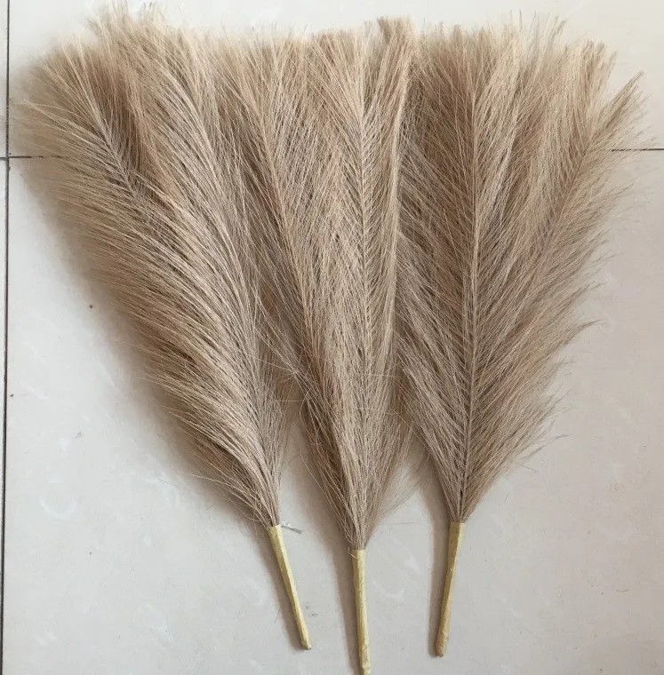 The new 7-fork fake feather wedding wool peacock grass indoor home decoration simulation reed pampas grass