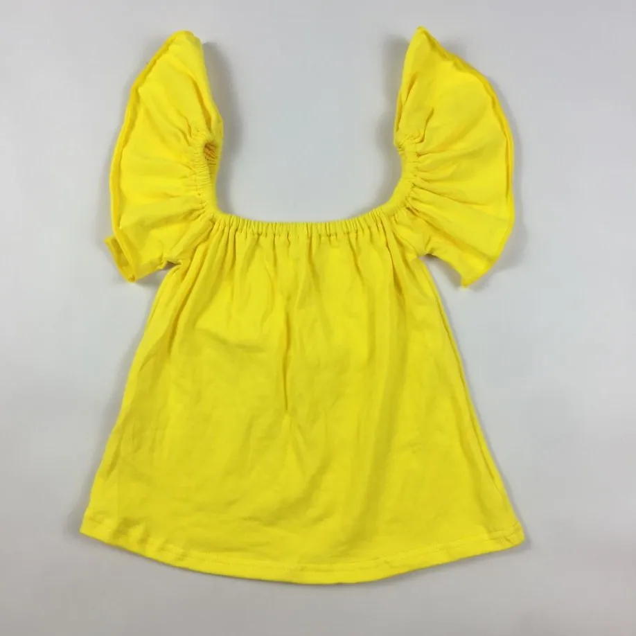 
LZ 2020 baby girl off-shoulder shamrock shower toddler 100% milk silk crop top sleeveless tops for girls 