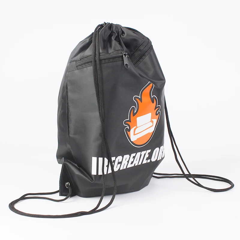 Wholesale Cheap custom logo drawstring bag for gifts packing travel drawstring polyester bag