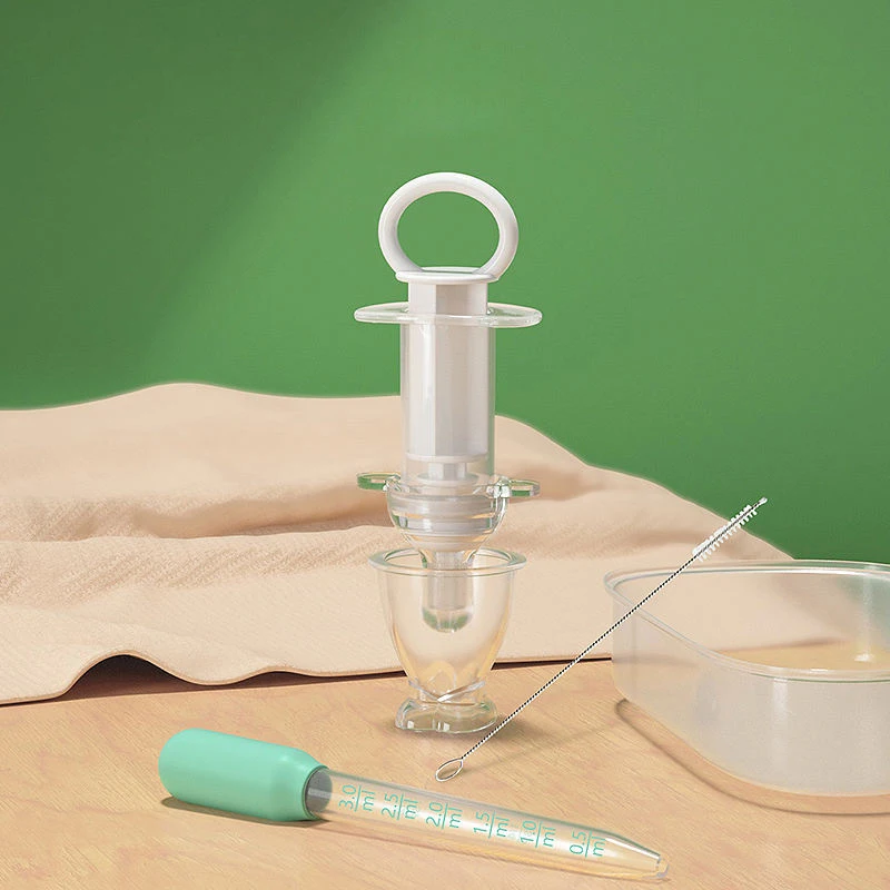 factory BPA FREE Oral Feeding medicine syringe liquid silicone dropper 8 characteristic shunt for newborn medicine syringe