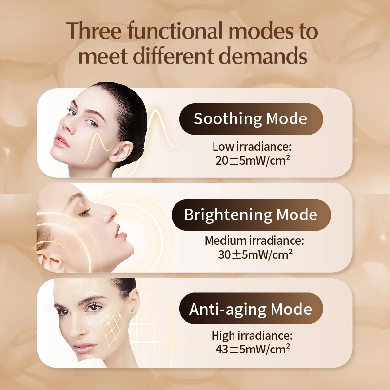 Nicemay new model high power photon therapy facial led mask Skin tightening whitening device red blue led light beauty face mask