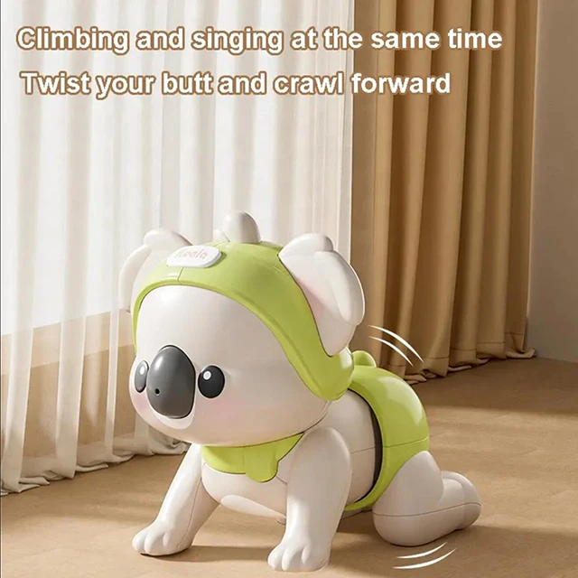 New arrival electric crawling baby toys two cute looks educational with 16 songs recording mode interactive toys for kids