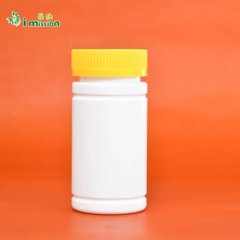 wholesale 100ml PET plastic bottle pill bottle with easy pull off lid/flip over caps for medicine