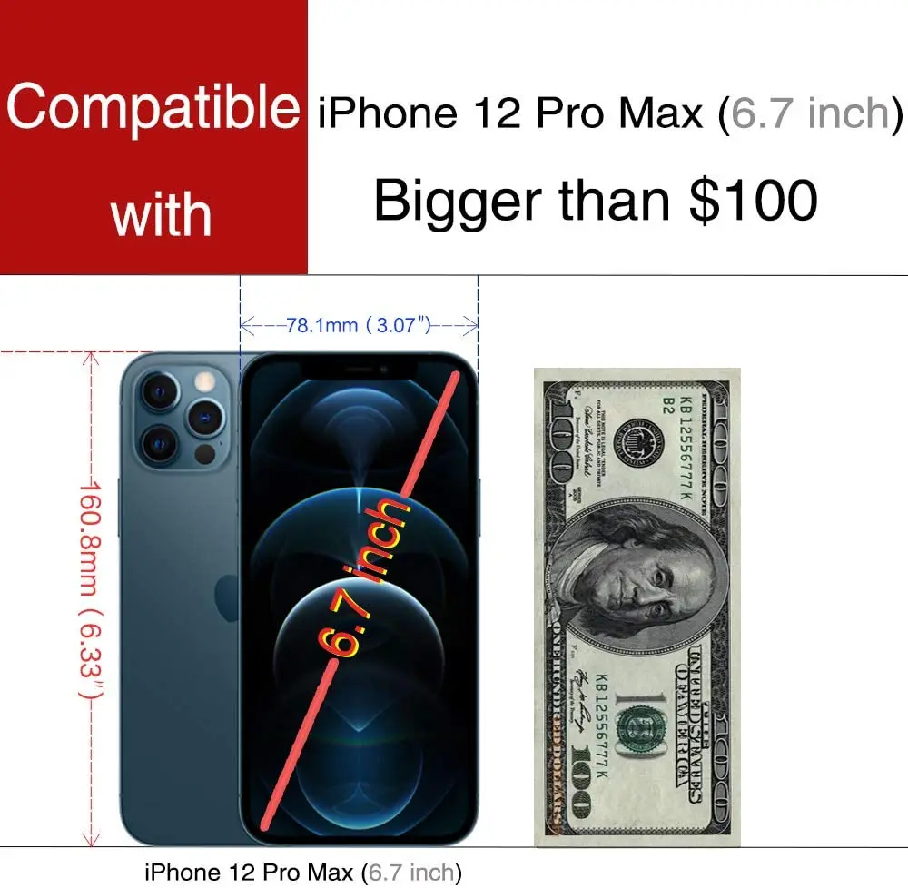 2021 Wholesale PU Leather Fashionable RFID  Ladies Women Phone Wallet Case For Iphone 12