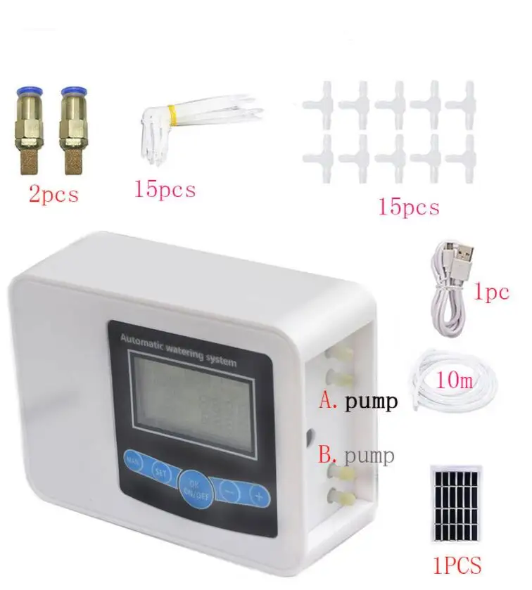 Solar Water Timer Programmable Garden Outdoor Hose Feature Timer With Rain Delay/manual/automatic Watering System