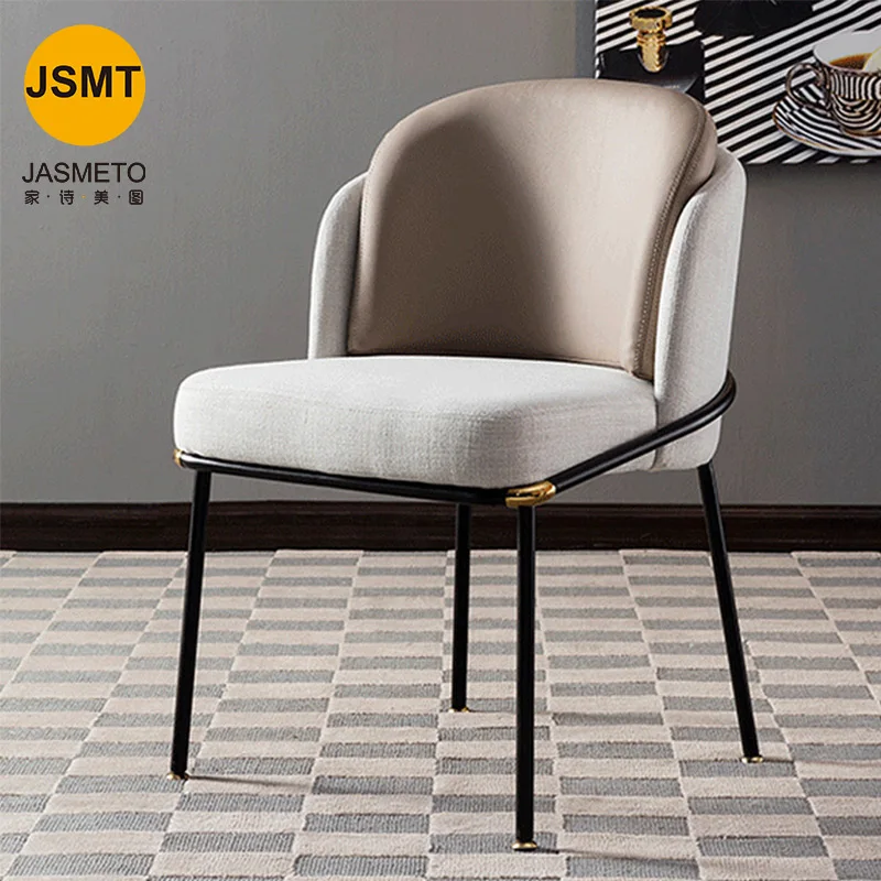 Modern Morgan Red Stackable European Patchwork Merdern Dinning Room Green Fabric Dining Chair With Fabric Surface