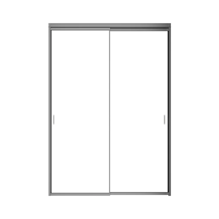 Customizable Aluminum Balcony Door Insulated Heated Glass Sliding Pocket Featuring Magnetic Screen-Direct Factory Graphic Design
