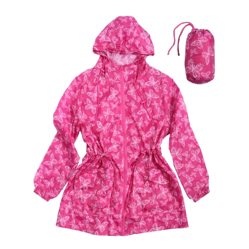 sport jacket lightweight  jacket foldable windbreaker with key way belt