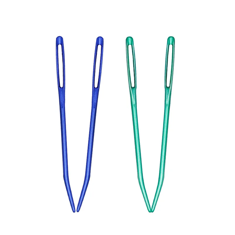 Aluminium Crochet Hooks Knitting Sewing Needle with Hole Eye Hand Weaving Tool Crochet Hook Set