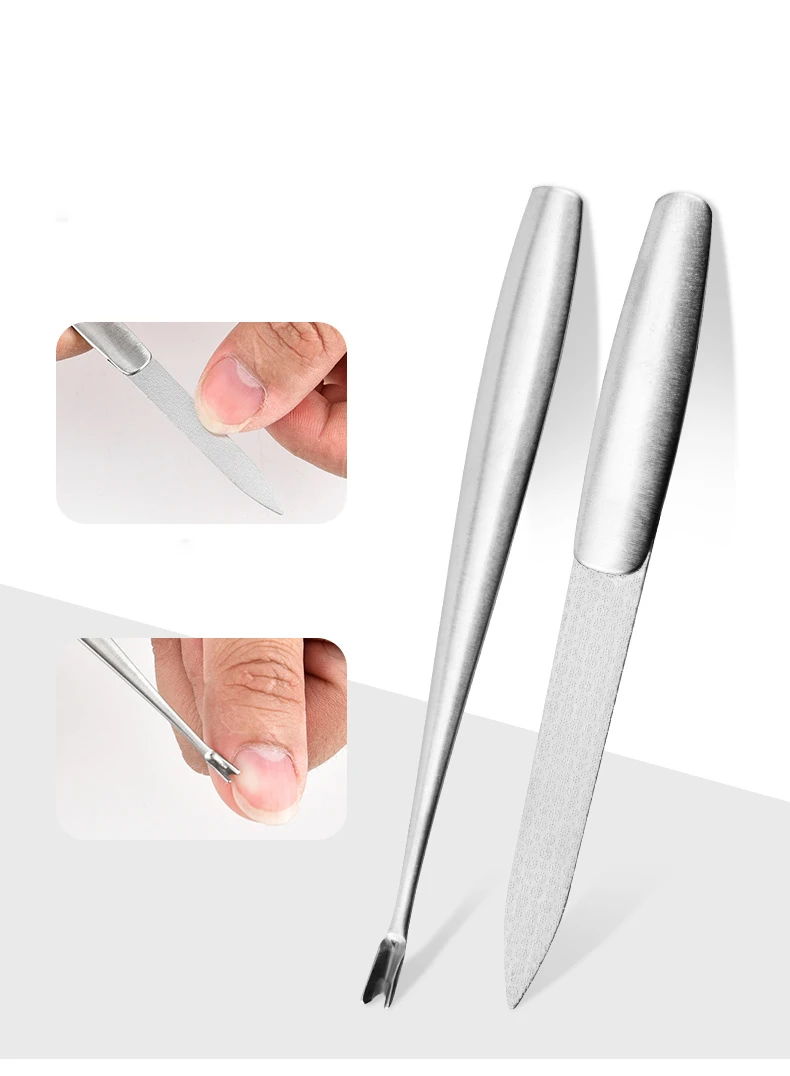 Professional 6 Pieces Manicure Pedicure Kit Nail Clippers Set Personal Care Tools Travel Stainless Steel Nail Clipper with Case