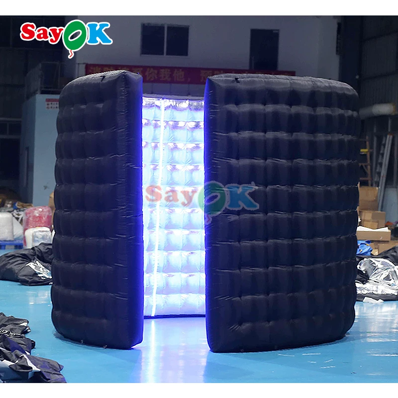 Portable Inflatable 360 Photo Booth Enclosure Backdrop Wholesale Inflatable Led 360 Photo Booth For Wedding Party