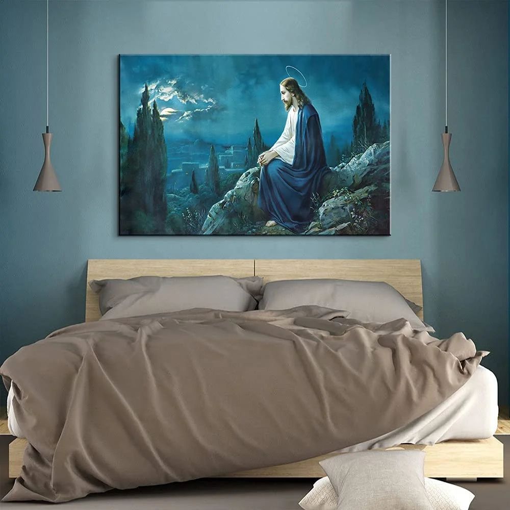 JIEKAI   Home Decor  Canvas painting Jesus Religion  Wall Art Give me your hand Picture  Canvas Printing