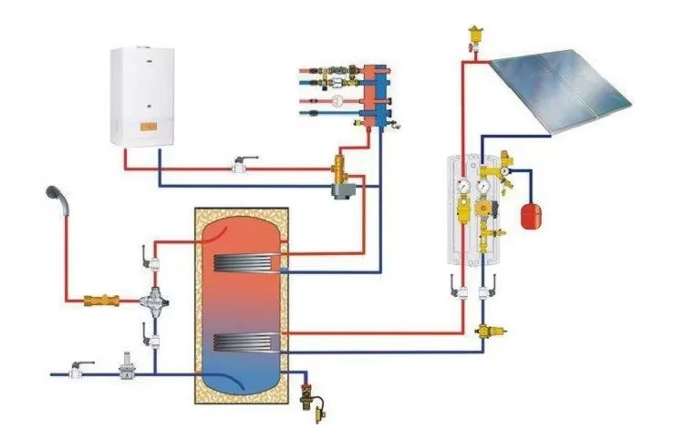 Floor Standing Storage Tanks Output Heat Exchanger New Energy Heat Pump 3Kw Hot Water Heater Tanks