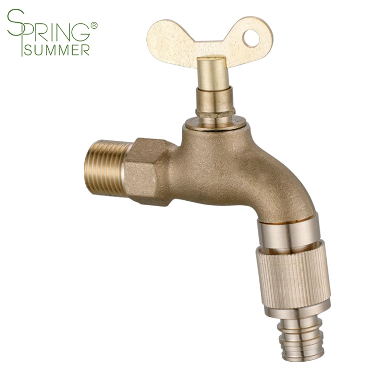 Connecting plastic water pipes Outdoor Anti-theft With Lock Key Water Faucet Lock 2/1 Outdoor Garden Water Tap Lock