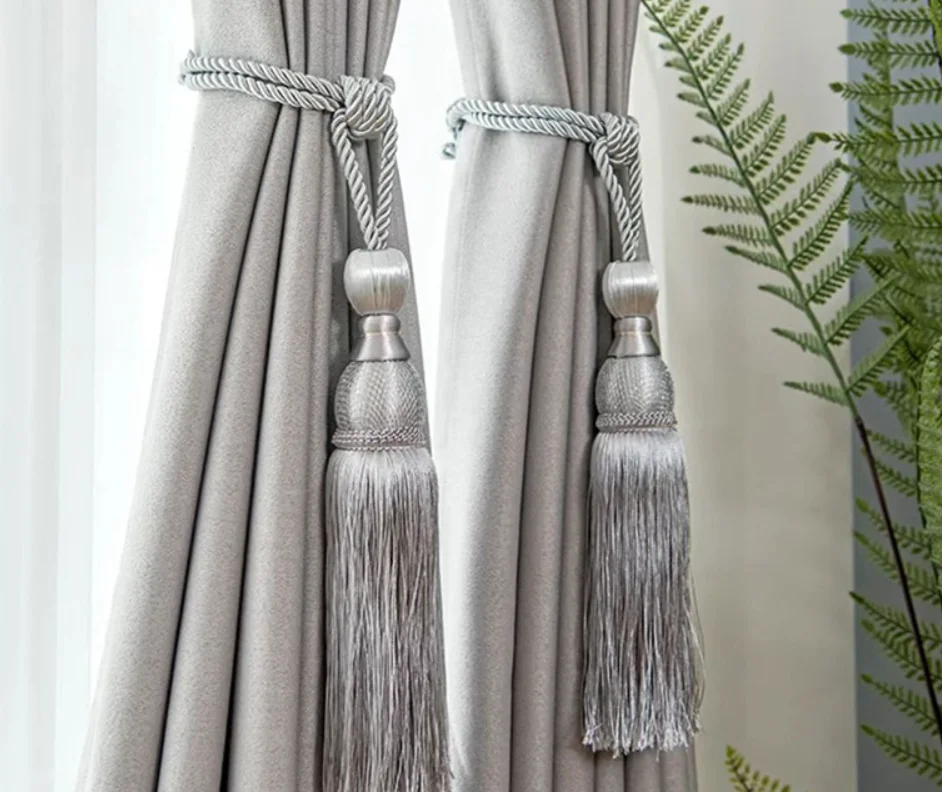 Custom 5mm 3-Strand Gold Silver Metallic Yarn Twisted Cord Curtains Accessories