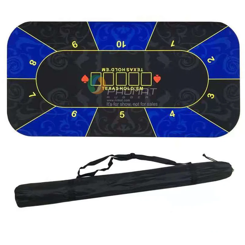 Big Sublimation Multi-Game Poker Mat Durable Stitching Poker Mat