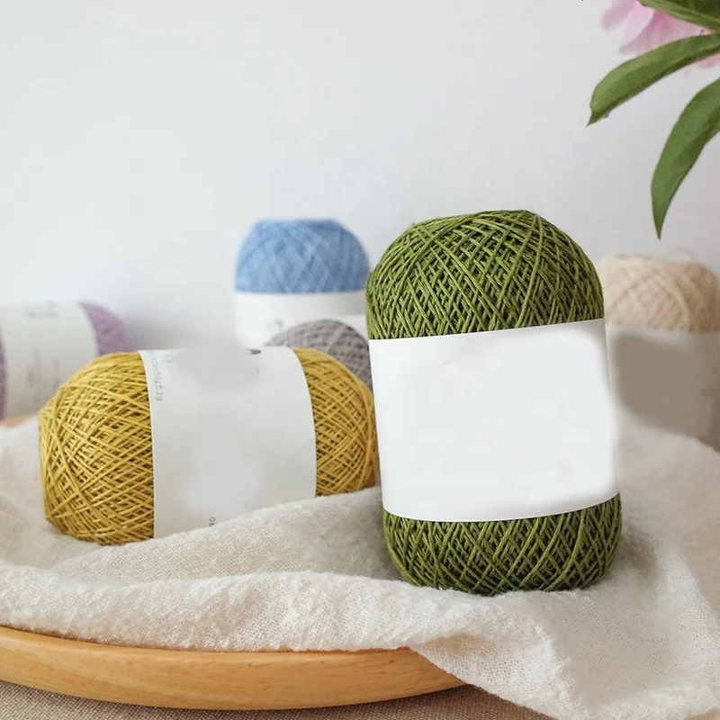 Wholesale 100% Yarn Dyed Linen Crochet Thick for Knitting Summer