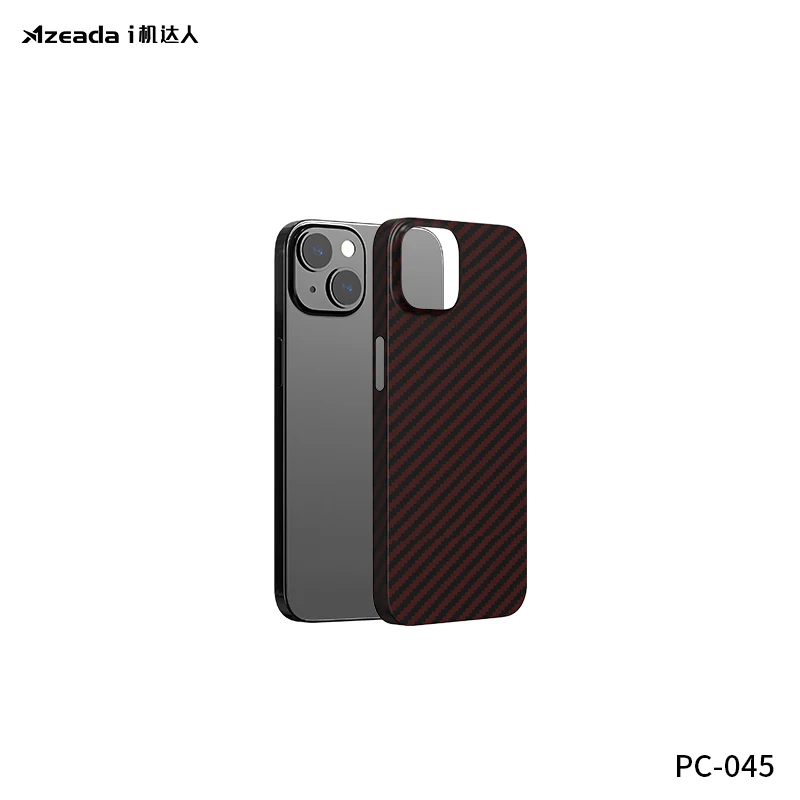 PRODA/AZEADA Super Slim Carbon Fiber Case for iPhone 14 13 12 11 Ultra Thin Protective Mobile Phone Cover