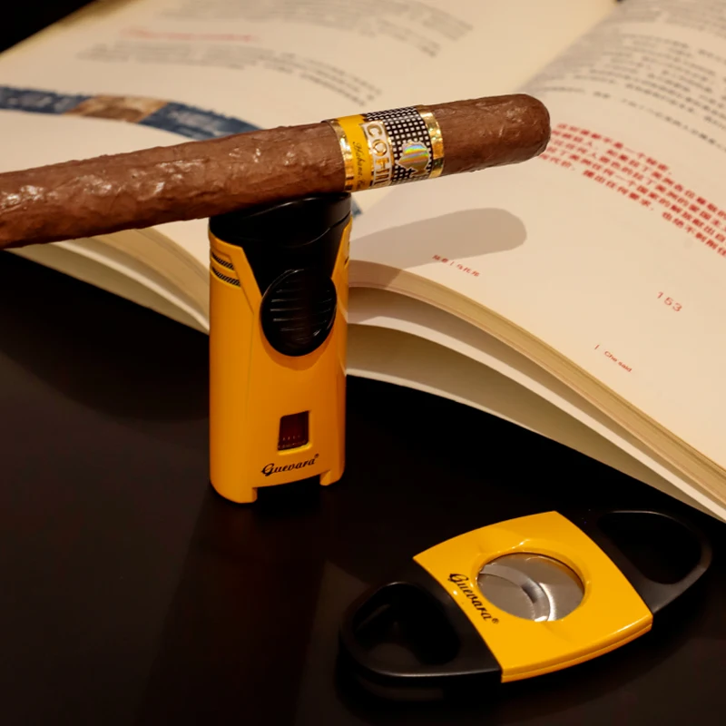 Винтажные аксессуары для сигар зажигалка и резак инструмент два в одном мульти-резак