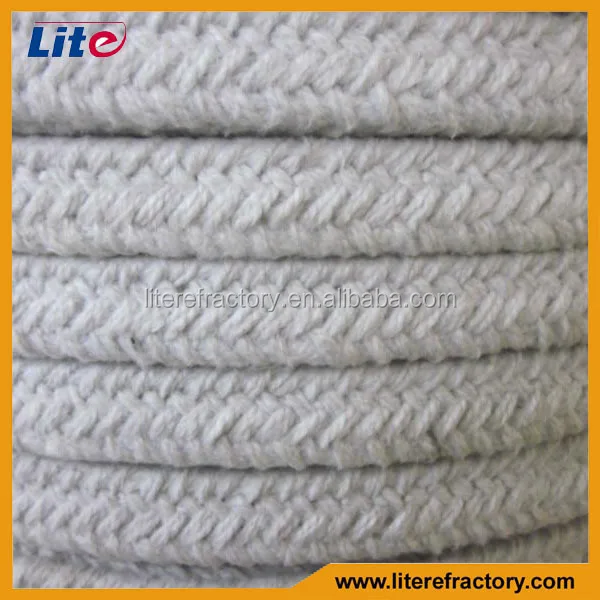 heat insulation materials manufacturers thermal sealing glass fiber strengthened ceramic fiber rope