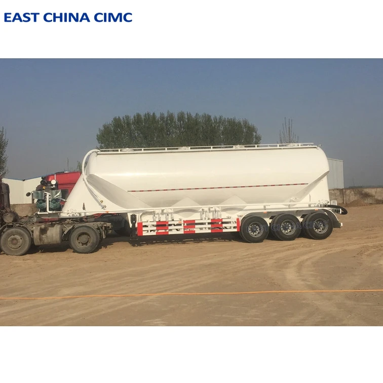 3 Axles 12 Wheels 45cbm W Type 3 Compartments Dry Bulk Cement Tank Trailer Hot Sale