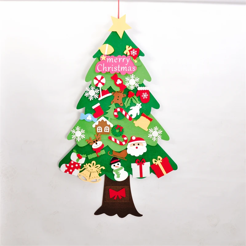 Пользовательские войлочные Рождественские елки DIY войлочные Рождественские украшения Рождественские подарки, увеличивают способность детей