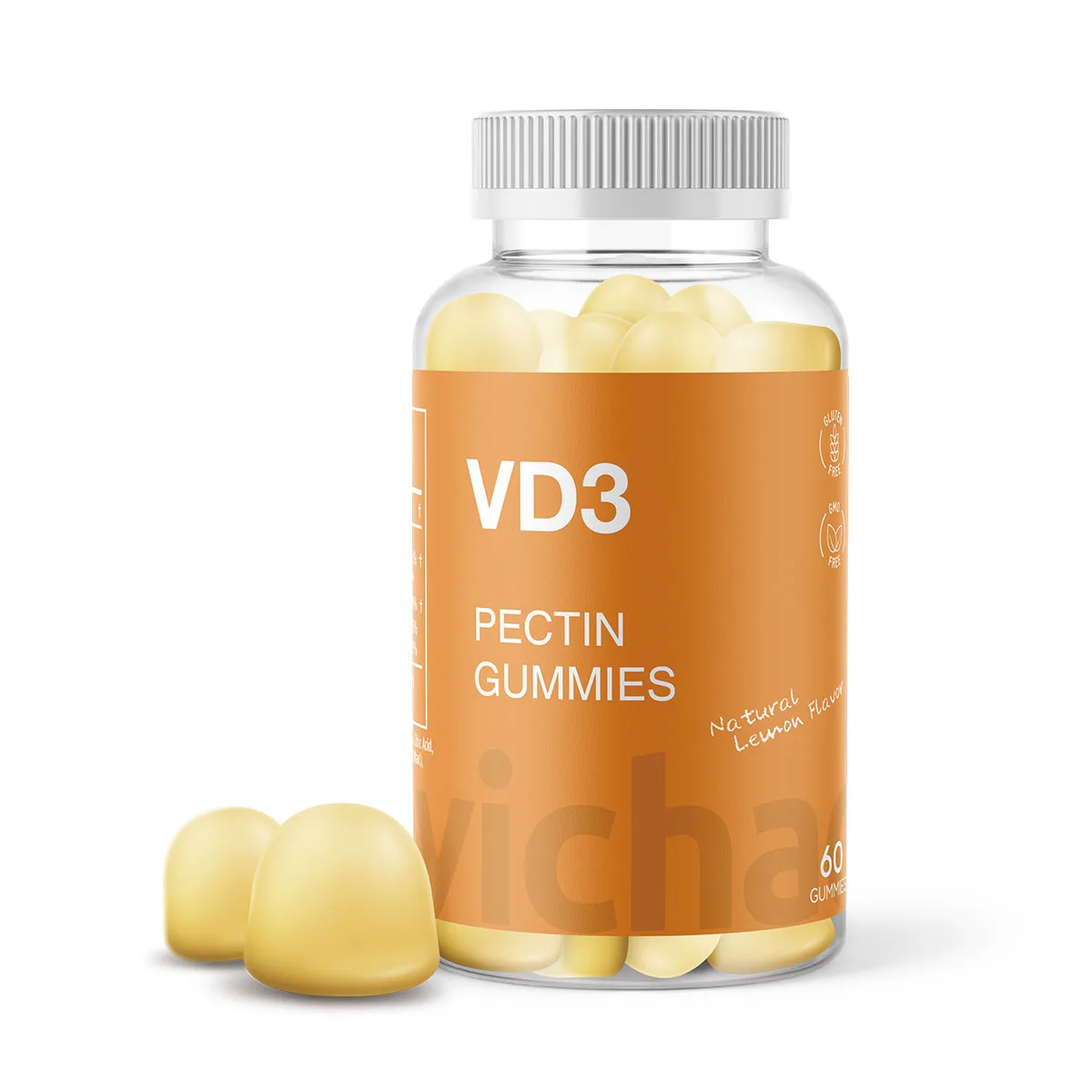 Yichao Healthcare Supplement Private Label Vitamin D3 Gummy 1000IU Boost Immunity