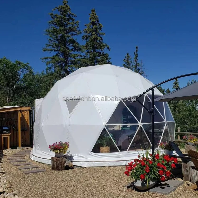 Camping 6m 7m 8m Diameter Dome Tent Lodge Hotel Prefab Houses for Sale
