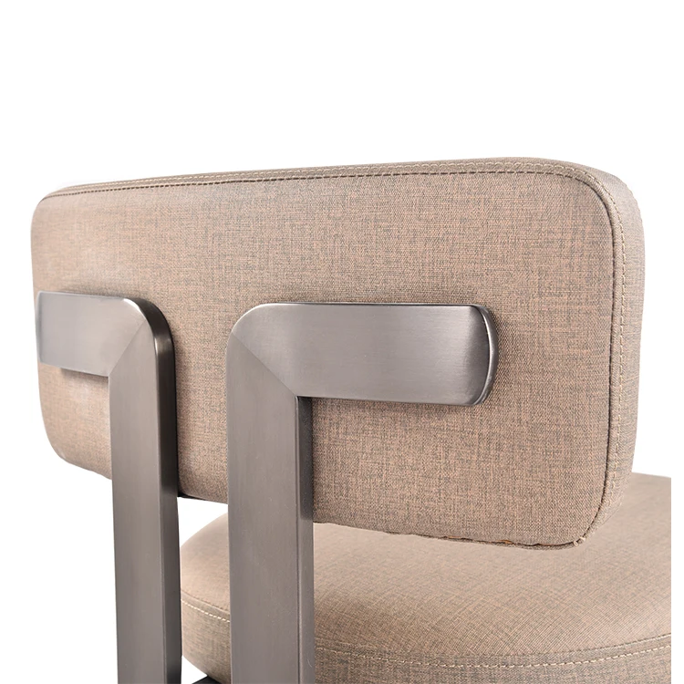 Hot Sale Industrial Gold Metal Bar Stool Counter Stool High Stools Leather Leisure Lounge Chair For Home