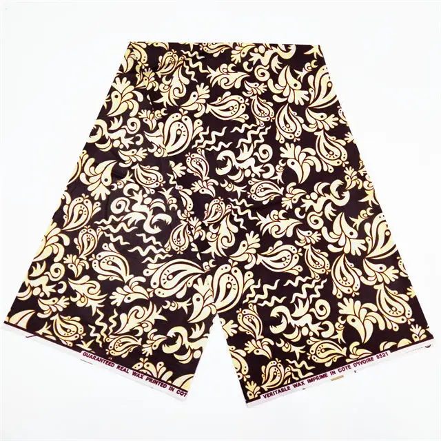 High Quality Customized African Ankara Tanzania Benin Star and Ronvital Designs Cotton Print Fabric Real Wax